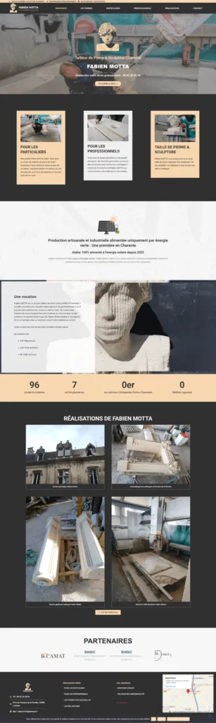 Fabien Motta Accueil Site Refonte Site WordPress