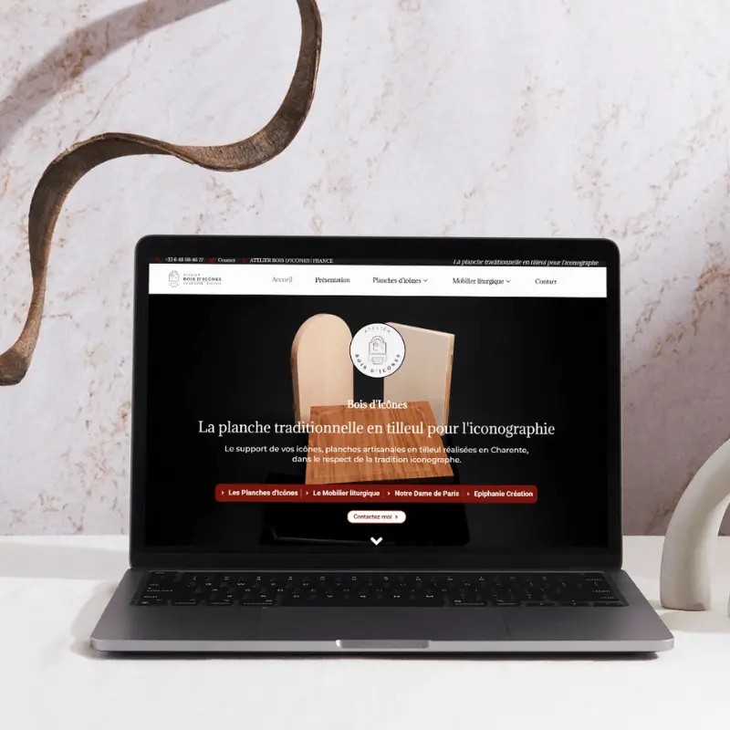 Refonte du site WordPress de Bois d’Icônes : un artisan d’art au service du sacré